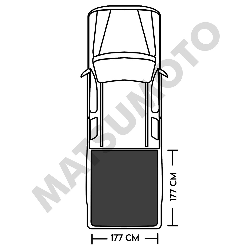 Cubre Pick Up Tapa Rigida Plegable Ford F150 (2009 - ON) 5,5 FT