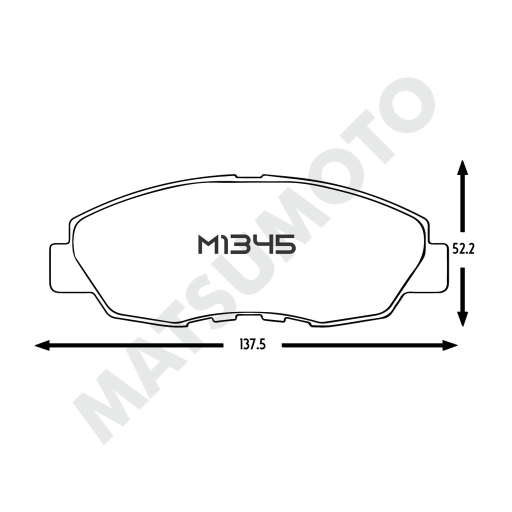 M1345/M1339/M168 - Pastillas de Freno Cerámica Delanteras Para Honda  Subaru