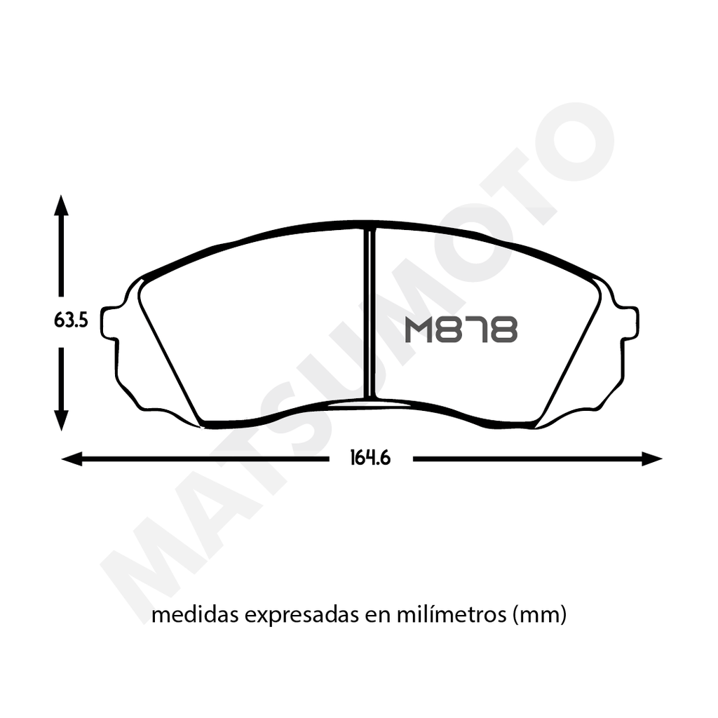 M878 Pastillas de freno Hyundai H1 2010 - 2016