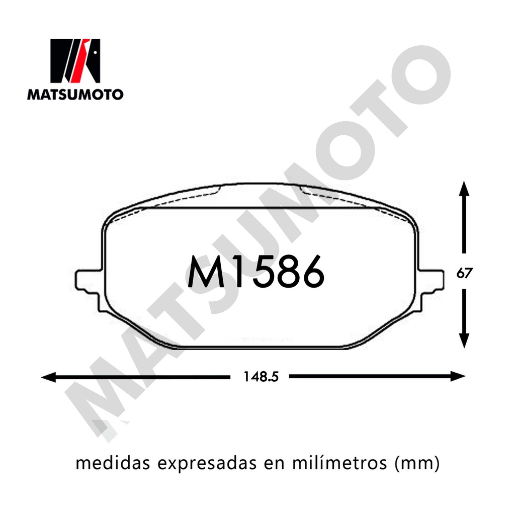 M1586 Pastillas de Freno Cerámica Delantera Peugeot, Citroen, Opel, DS4