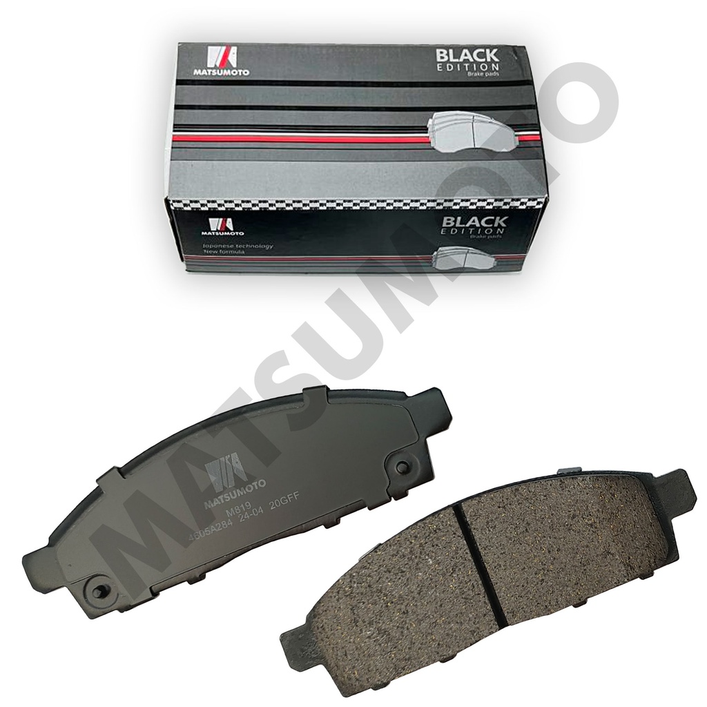 M819 - Pastillas de Freno Low Metal Black Edition Delanteras Mitsubishi  L200 all years