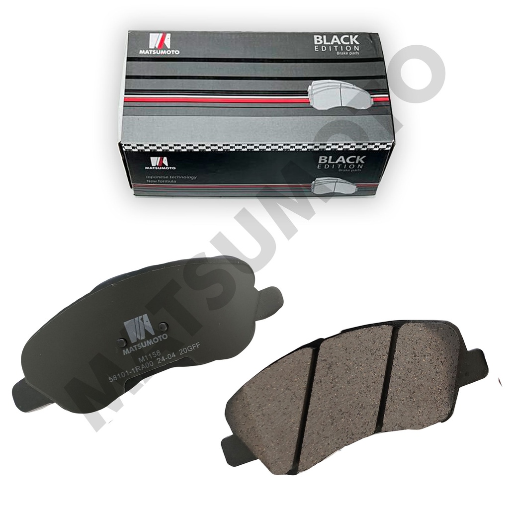 M1158 - Pastillas de Freno Low Metal Black Edition Delanteras Kia  Rio 5 - Hyundai Accent IV