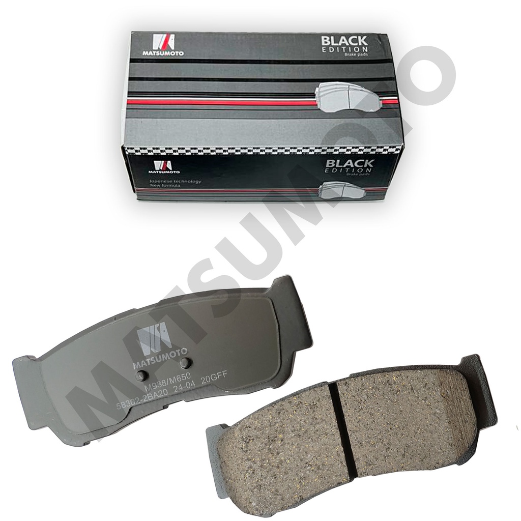 M938 / M650 - Pastillas de Freno Low Metal Black Edition Traseras Para Hyundai