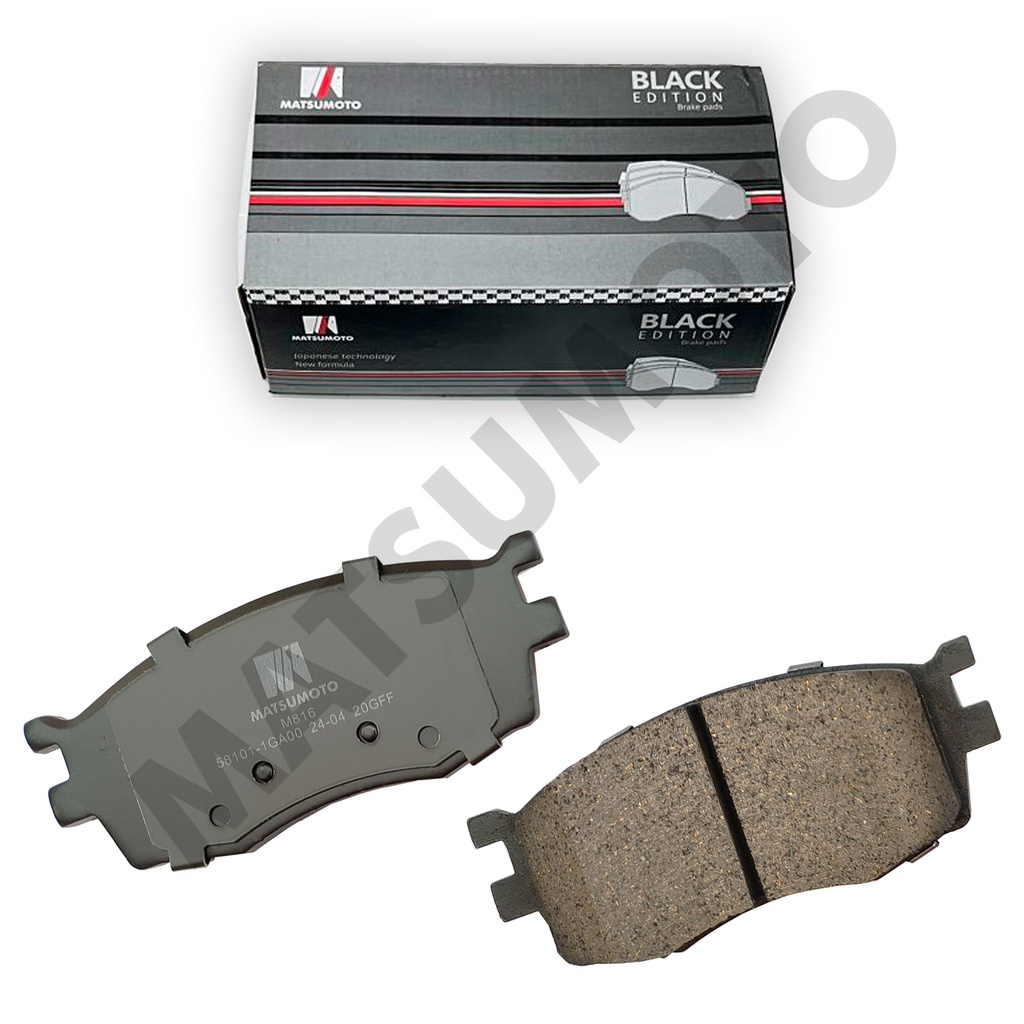 M816 - Pastillas de Freno Low Metal Black Edition Delanteras Hyundai  Tucson, Accent - Kia Sportage