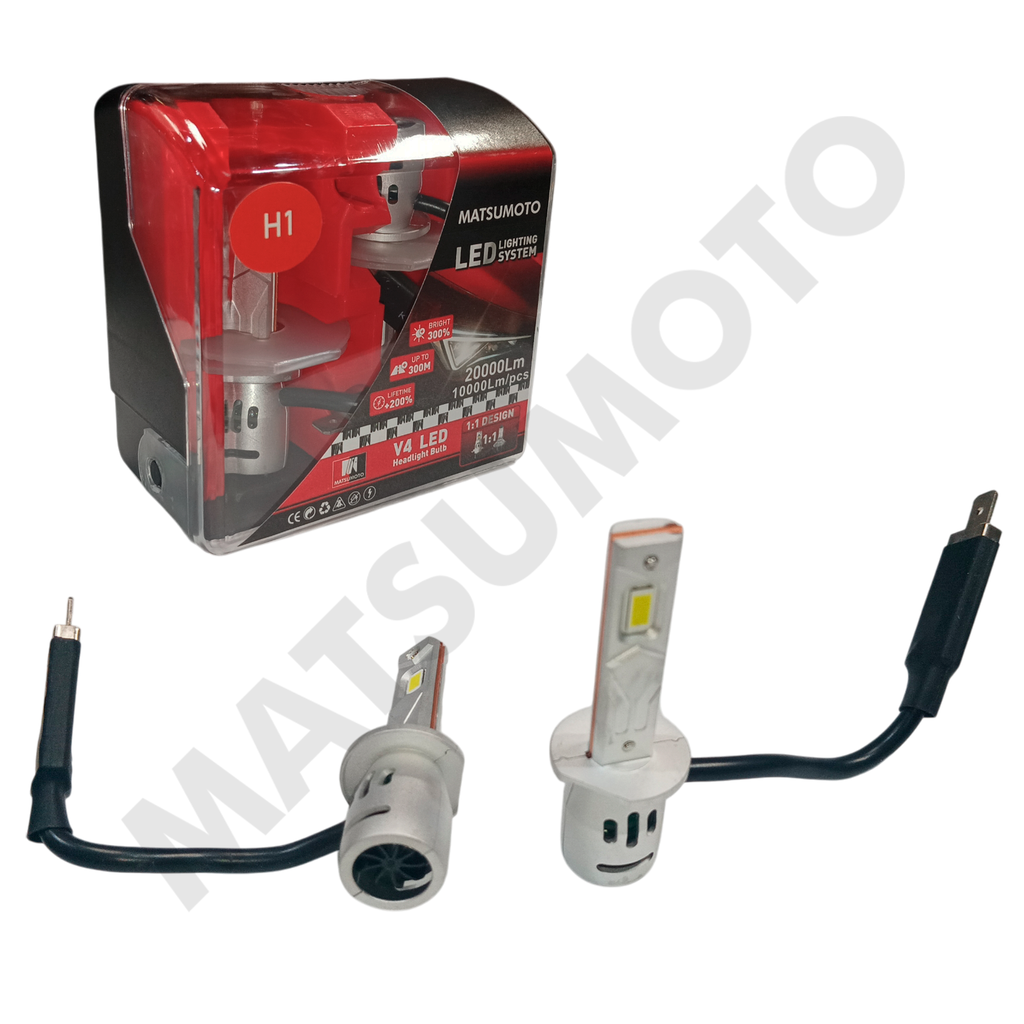 Set ampolletas V4 microtecnología con disipador y turbo 20.000 lumenes