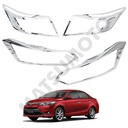 Kit Decorativo Exterior Cromo para Toyota Yaris Sedan (2014 - 2017)