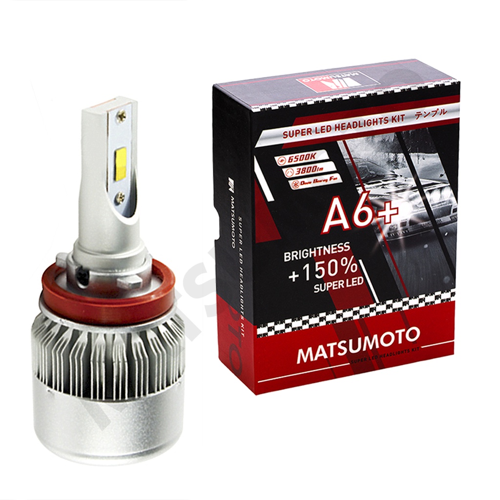 KIT Ampolletas Led H8 7200Lm A6+