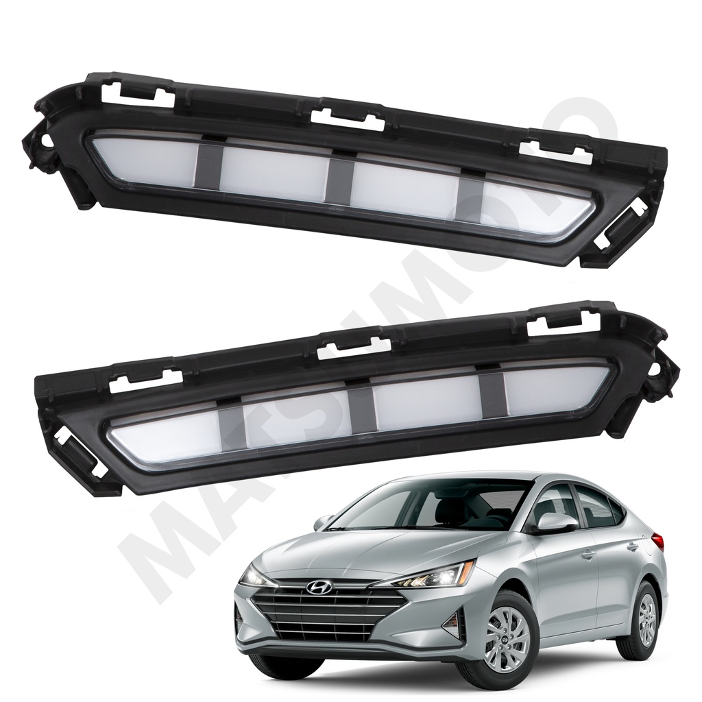 Kit DRL Biseles con Led Blanca - Luz Intermitente  Hyundai Elantra (2019 - 2021)