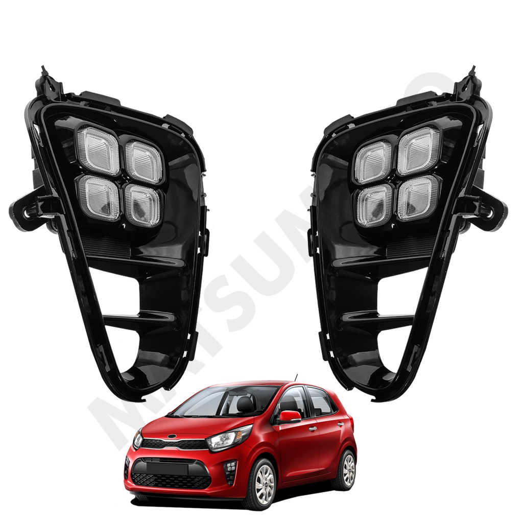 Kit DRL Biseles con Led Blanca - Luz Intermitente  Kia Morning (2017-2022)