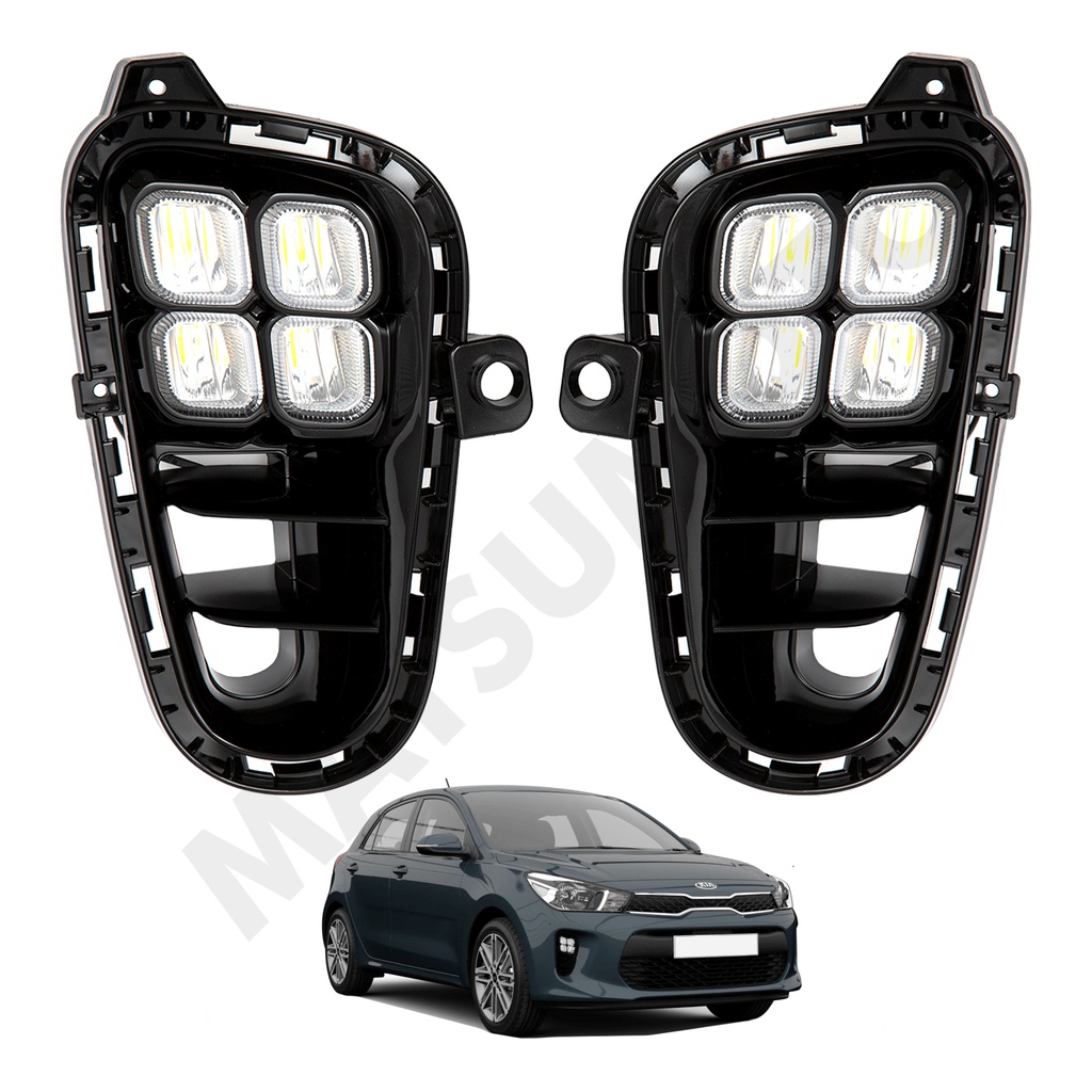 Kit DRL Biseles con Led Blanca - Luz Intermitente  Kia Rio (2017-2020)