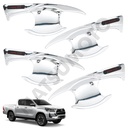 Set de Moldura Cromo protectora puerta contra arañazos Nueva Hilux Revo ( 2021 - 2022)