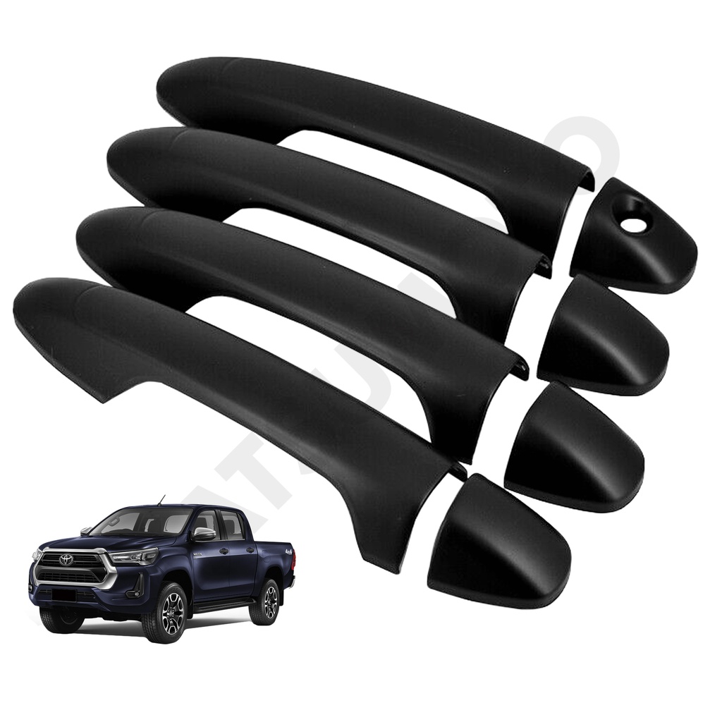 Set Cubre Manillas Black Edition Toyota Hilux Revo (2016-2020)