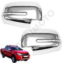 Set Cubre Retrovisor Cromo Con Luz Led De Cruce Mitsubishi L200 (2016-2018)