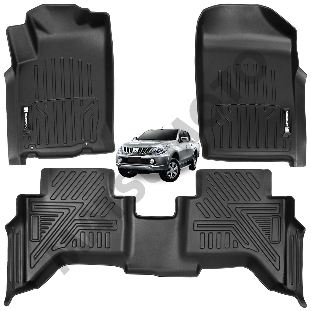 Set Pisos Rigidos Tipo Bandeja Mitsubishi L200 (2009-2015)