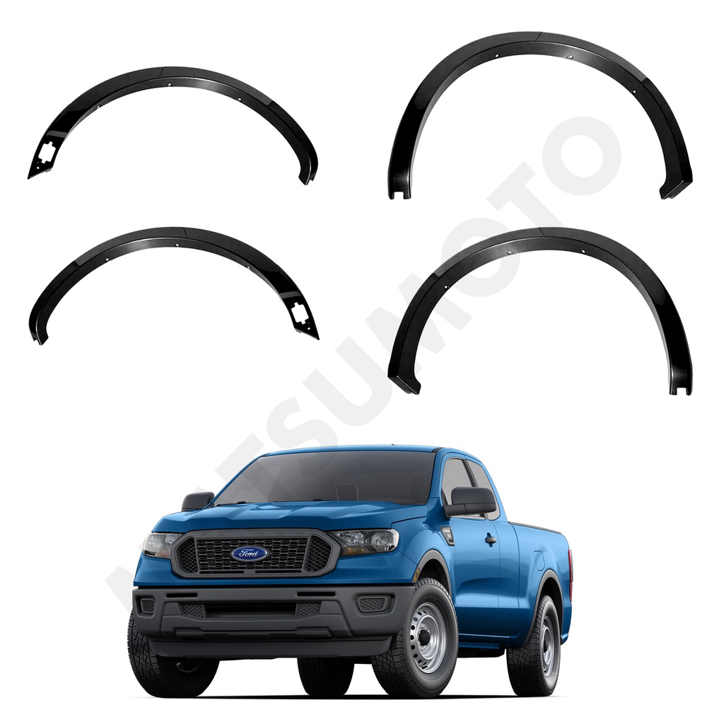 Kit Extensiones De Tapa Barro Slim Fender Ford Ranger (2019-2021)