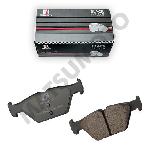 [BK-26696-AL000] M1430 - Pastillas de Freno Low Metal Black Edition Traseras Para Subaru