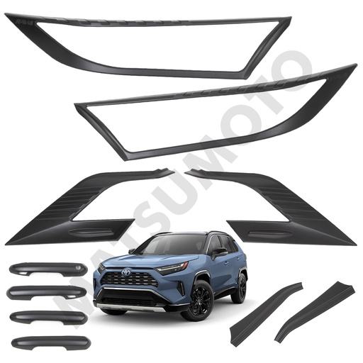 [KIT-5201BK] Kit Decorativo Exterior Black Edition para Toyota Rav4 (2019 - 2022)