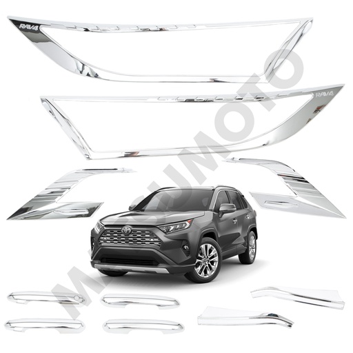 [KIT-5201CH] Kit Decorativo Exterior Cromo para Toyota Rav4 (2019 - 2022)