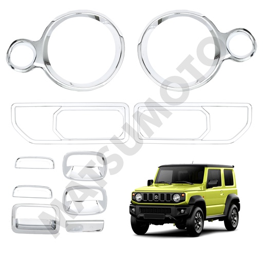 [KIT-5223CH] Kit Decorativo Exterior Cromo para Suzuki Jimny (2019 - 2022)