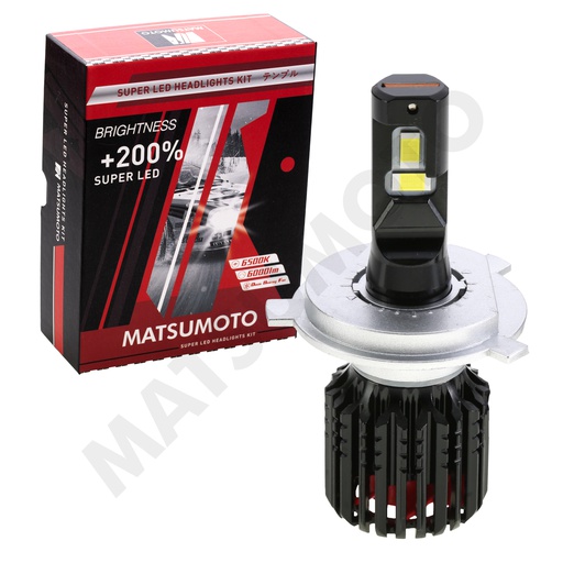 [H4-L24] Ampolletas Led Premiun   H4 6000Lm L24