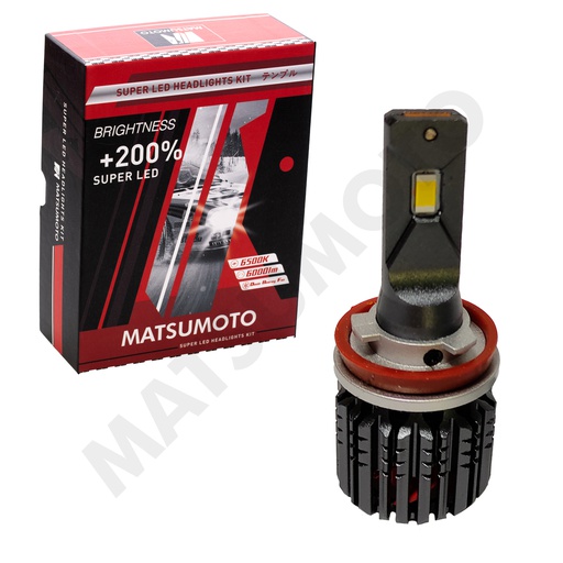 [H8-L24] Ampolletas Led Premiun H8 6000Lm L24