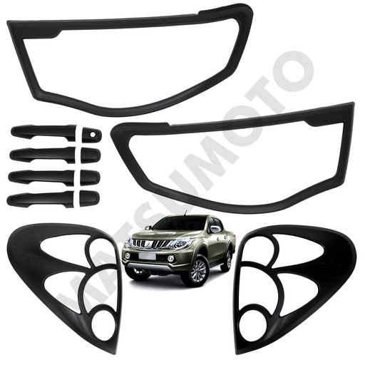 [KIT-3896BK] Kit Decorativo Exterior Black Edition para Mitsubishi L200 (2009 - 2015)