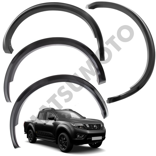 [KQD-7205BK] Kit Extensiones De Tapa Barro Slim Fender Nissan NP300 (2016-2021)