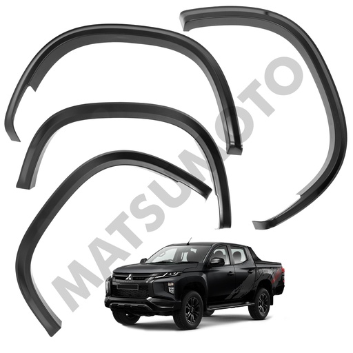 [KQD-7207] Kit Extensiones De Tapa Barro Slim Fender Mitsubishi L200 (2019-2021)