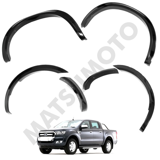 [KQD-7213] Kit Extensiones De Tapa Barro Slim Fender Ford Ranger (2013-2016)