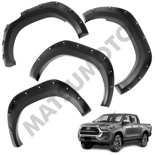 [KQD-7275] Kit de Extensiones de Tapa Barro Offroad Toyota Hilux Revo SR (2021 - 2022)