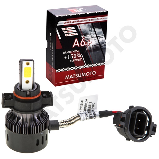 [PSX24W-A6+] KIT Ampolletas Led PSX24W 7600Lm A6+ 