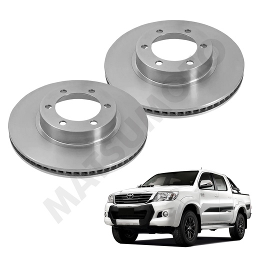 [435120K230] MD735 Disco de Freno Delantero Toyota Hilux DX / Vigo (2012-2015) / Hilux Revo / Prado / 4 Runner (2016-2022)