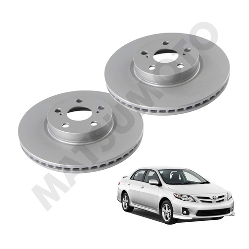 [4351212710] MD646 Disco de Freno Delantero Toyota Corolla (2011-2013) / URBAN CRUISER (2010-2017)