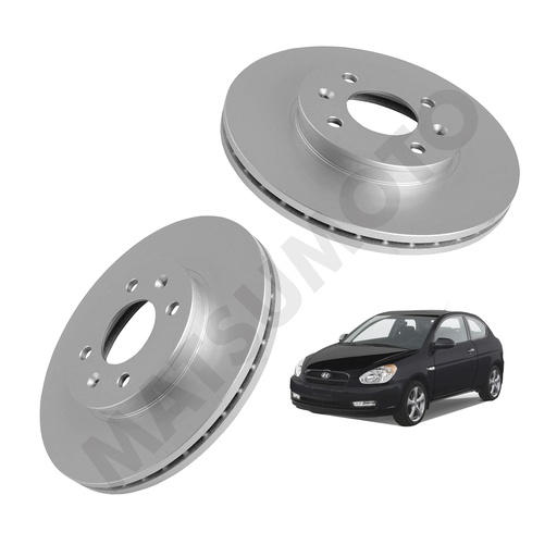 [517121G000] MD347 Disco de Freno Delantero Hyundai  Accent (2006-2010)