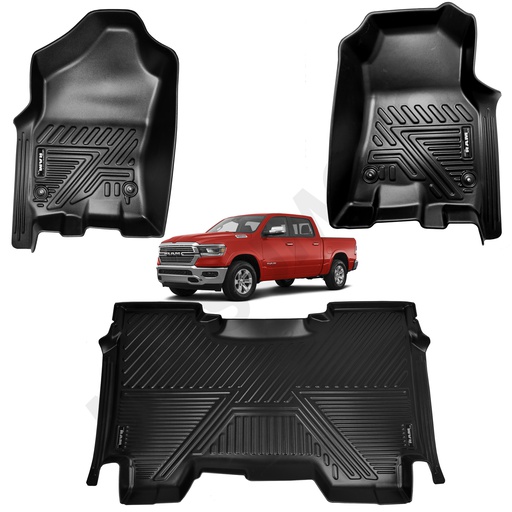 [KQD-4734 2/3] Set de Pisos Calza Perfecto para Dodge RAM (2020 - 2023)